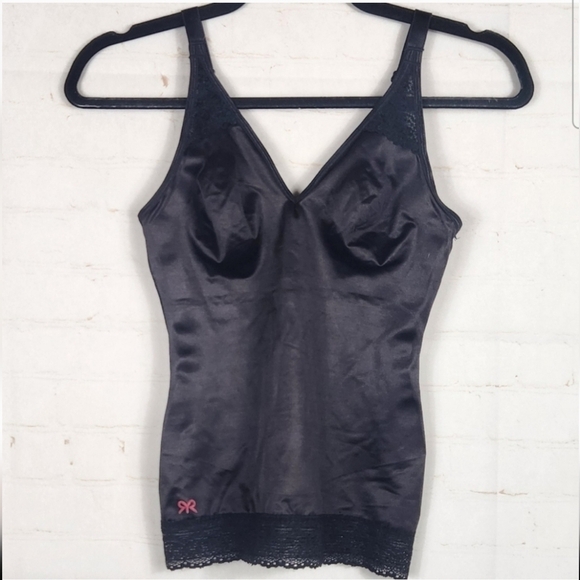 Ruby Ribbon Full Support & Compression Shapewear Pin-Up Lace Cami Espresso 32 XS - Picture 3 of 13